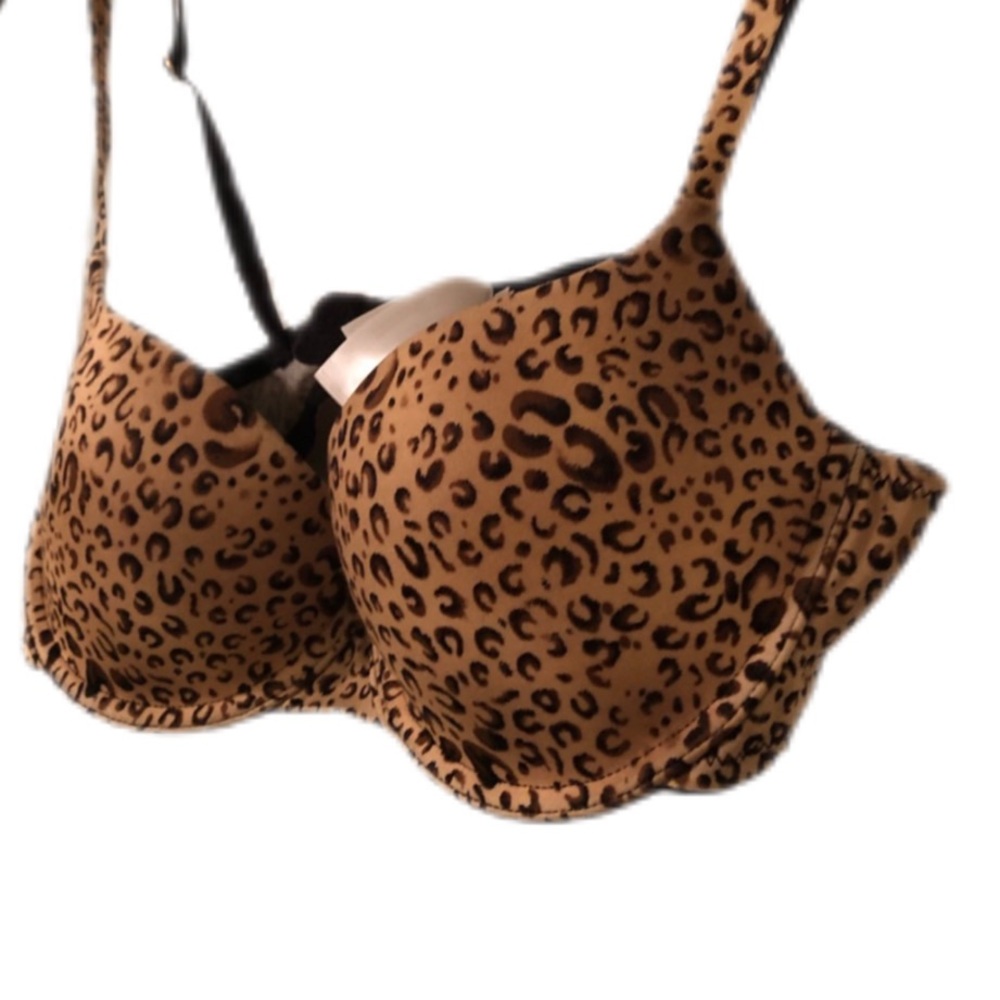 Animal Print Balconette Bra Size 34A - Like New